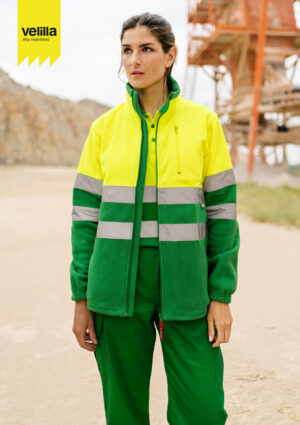 Chaqueta Polar Bicolor Alta Visibilidad Velilla