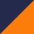 Azul Navy + Naranja Fluor
