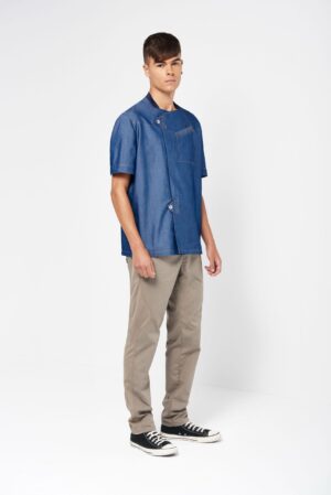 Chaquetilla Hombre Manga Corta Denim