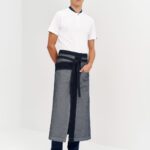 Delantal Francés Abierto Denim