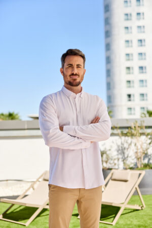 Camisa Stretch Oxford M/L Hombre