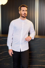 Camisa Cuello Mao Stretch M/L Hombre