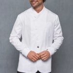 Chaqueta Hombre Cuello Tirilla Cruzado