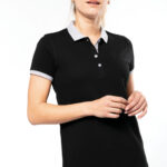 Polo Piqué Bicolor Mujer