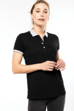 Polo Piqué Bicolor Mujer