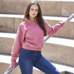 Sudadera Corta Mujer con Cremallera