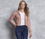 Sudadera Crop capucha Mujer