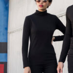 Camiseta Mujer Cuello Vuelto