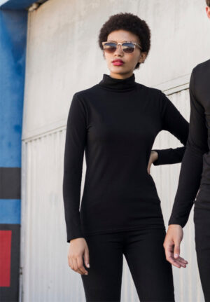 Camiseta Mujer Cuello Vuelto