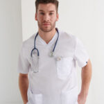 Casaca Sanitaria Tejido Combinado Unisex Regular Fit