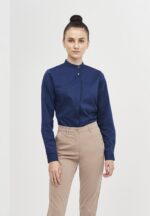 Camisa Cierre Inclinado Mujer Slim Fit