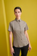 Camisa Manga Corta Stretch Mujer Monza