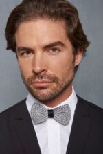 Pajarita de Punto Estampada