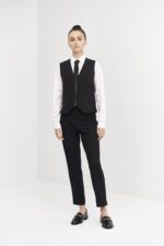 Pantalón de Vestir Mujer Slim Fit