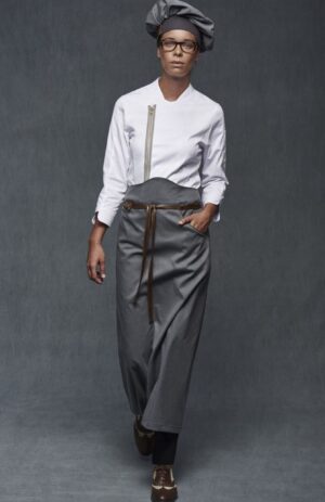 Delantal Francés Cerrado Mujer