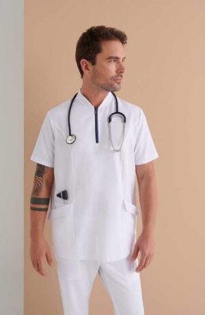 Casaca Sanitaria Cuello Mao Hombre Regular Fit